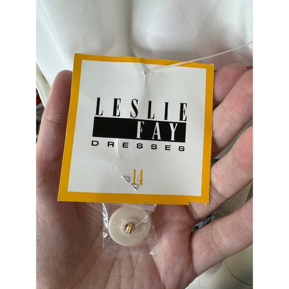 Leslie Fay VINTAGE 2-Piece Blazer & Romper Set Size 14 Blue Floral NWT - Picture 15 of 16